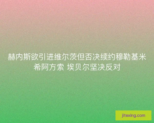 赫内斯欲引进维尔茨但否决续约穆勒基米希阿方索 埃贝尔坚决反对
